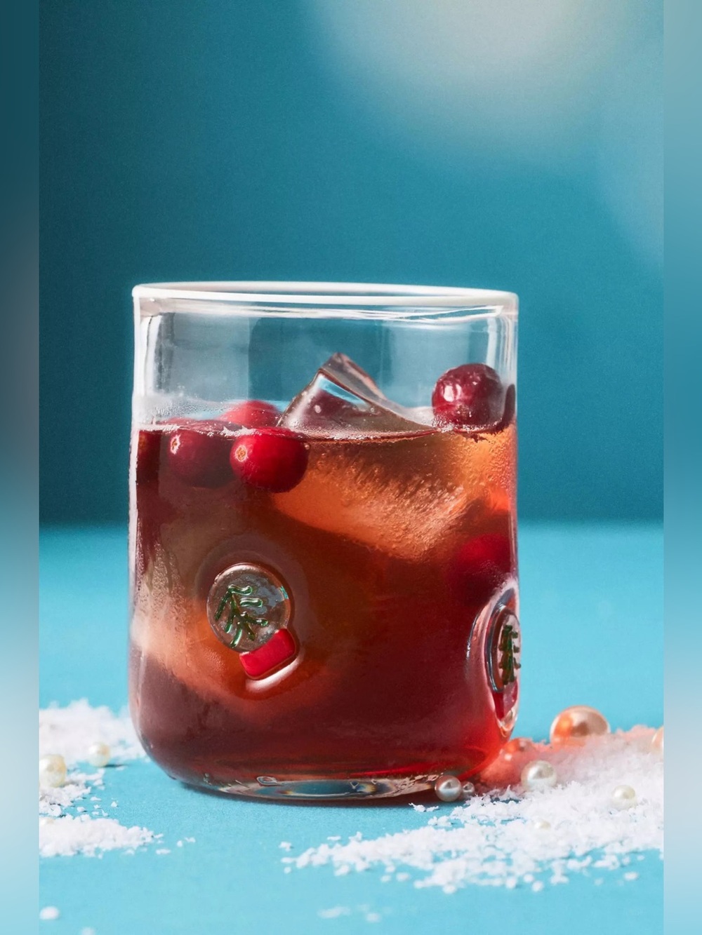 NEW Anthropologie Nesting The Festive Icon Juice Glass Snowglobe
